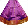 Violet Pattu Parikini with contrast border-(SSV-24) - Click here to View more details about this Product